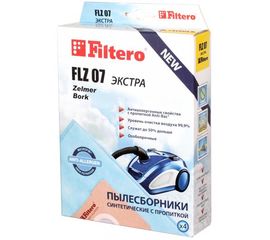  Мешки для пылесоса Filtero FLZ 07 (4 штуки) ЭКСТРА Bork, Zelmer 