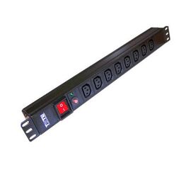  Блок распределения питания Lanmaster TWT-PDU19-10A8C3 гор.размещ. 8xC13 базовые 10A C14 
