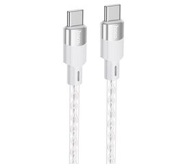  Кабель USB-C HOCO X99 Crystal junction Type-C - Type-C, 3A, 1 м, серый 