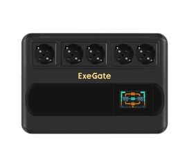  ИБП Exegate EX295686RUS Neo Smart BU-1000.LCD.AVR.5SH 1000VA/500W, цветной LCD-дисплей, AVR, 5*Schuko, Black 