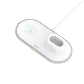  ЗУ Сетевое Беспроводное Hoco CW21 Wisdom 3-in-1 (white) 
