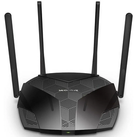  Роутер Mercusys MR80X AX3000 10/100/1000BASE-TX черный 