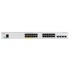  Коммутатор CISCO Catalyst 1000 (C1000-24P-4X-L) 24x 10/100/1000 RJ-45 PoE+, 4x 10Gb SFP+ uplinks, PoE+ 195W, Fanless 