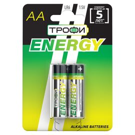 Элемент питания Трофи LR6-2BL ENERGY Alkaline (20/360/8640) 
