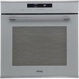  Духовой шкаф Korting OKB 1340 GBXGr MW серое стекло+черная нержавеющая сталь 