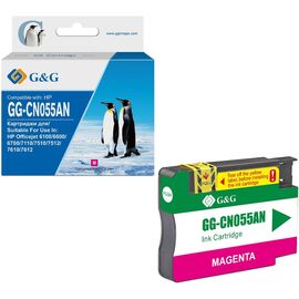 Картридж струйный G&G GG-CN055AN пурпурный (14мл) для HP Officejet 6100/6600/6700/7110/7510/7610/7612 