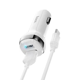  АЗУ 2USB 2.4A для Type-C Hoco Z40 (White) 