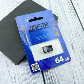  Flash Drive 64G USB  2.0 Aspor PK_TG120 (нано) нс 