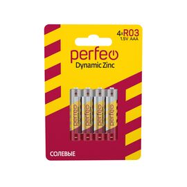 Батарейка Perfeo R03/4BL Dynamic Zinc 