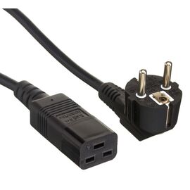 Кабель питания ExeGate Power PC19-5P (Евровилка Schuko->C19, VDE-250V-3*1.5mm2, медь, черный, 16А, 5м) 