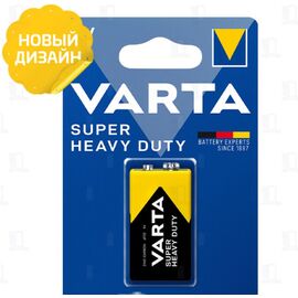  Батарейка Varta SUPERLIFE Крона 6F22 BL1 Heavy Duty 9V (2022) (1/10/50) 