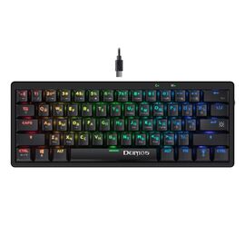  Клавиатура Defender Deimos GK-303 игровая механическая (61кн, TNT Pink) (black) (237350) 