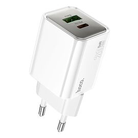  Адаптер Сетевой Hoco N46 Glorious USB/Type-C 20W (white) (236171) 