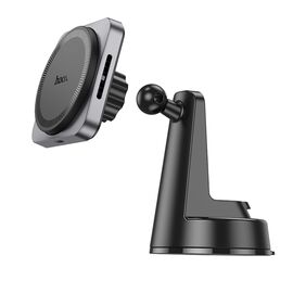  Автодержатель Hoco HW16 Speed magnetic wireless fast charging car holder(center console) 
