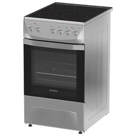  Электрическая плита Darina 1D5 EC 241 614 X нерж сталь, 85х50х60, 4 конфорки Hi-Light, электр мультифункц духовка 50л, 9 режимов, утапливаемые ручки 