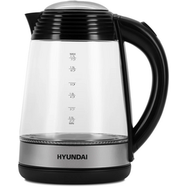  Чайник Hyundai HYK-G3805 1.7л. 2200Вт белый (стекло) 