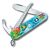  Нож перочинный Victorinox My First Victorinox Dolphin Edition (0.2373.E1) 84мм 9функций голубой/рисунок карт.коробка 