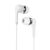  Проводные наушники с микрофоном внутриканальные Borofone BM39 Refined chant, 3.5 Jack (white) 