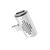  Переходник 8 pin - 2x 8 pin(f) Borofone BV6 Comfortable, круглый, пластик, цвет: белый (1/150/900) 