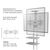  40"-70" Мобильная стойка ONKRON TS1552 White 
