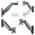 Кронштейн для монитора ONKRON G120 Black 