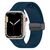  Ремешок на магнитной застёжки-бабочки APW29  для Apple Watch 38/40/41мм  / Браслет силиконовый с soft touch (соф тач) покрытием для Smart X7 mini/Smart GS8 mini/ темно-синий 