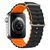  Силиконовый браслет  Ocean Band для Apple Watch 42/44/45/49/  для Smart X8 Ultra, Smart GS8 Ultra / черный-оранжевый 
