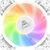  Вентилятор Alseye N12-W FAN 120mm, 700-1800rpm, 25.98-64.46CFM, 17.4-34.8dBA, PWM, White, RTL 
