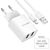  Блок питания сетевой 2 USB Borofone, BA53A, Powerway, 2100mA, пластик, кабель микро USB, цвет: белый(1/48/192) 