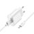 Адаптер Сетевой с кабелем Hoco C109A QC3.0 USB 3A/18W (USB/Micro) (white) (221581) 