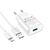  Адаптер Сетевой с кабелем Hoco C109A QC3.0 USB 3A/18W (USB/Micro) (white) (221581) 