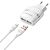  Сетевое зарядное устройство BOROFONE BA24A Vigour 2xUSB с Кабелем USB - Lightning, 2.4A, белый 
