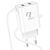  Сетевое зарядное устройство HOCO C103A Courser 2xUSB с Кабелем Lightning, 2.1A, 10.5W, белый 