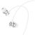  Наушники вакуумные AUX разъём с МК без рег.громкости длина 1.2м Hoco M106 (Silver) 