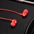  Наушники вакуумные AUX разъём с МК и рег.громкости длина 1.2м Hoco M14 Inital sound (Red) 
