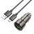  АЗУ 1USB+1Type-C 3.0A PD38W+QC3.0 быстрая зарядка для micro USB Hoco Z52 (Transparent Black) 