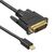  Кабель аудио-видео Buro 1.1v miniDisplayport (m)/DVI-D (Dual Link) (m) 2м. Позолоченные контакты черный (BHP MDPP-DVI-2) 
