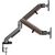  Кронштейн для мониторов Ultramounts UM735WD серый/коричневый 17"-27" макс.7кг крепление к столешнице поворот и наклон 