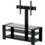  Стойка для ТВ HOLDER TV-32110 черный матовый+черное стекло 