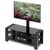  Стойка для ТВ HOLDER TV-32110 черный матовый+черное стекло 