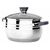  Кастрюля LARA LR02-472 (нерж) серия <MERCURY> 20см, 3.9л, стал.ручки, капсул индук дно, жароп.крышка 