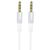  Аудиокабель BOROFONE BL19 AUX Jack 3.5 (m) - Jack 3,5 (m), 1 м, белый 