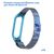  Ремешок миланcкий из нержавеющей стали Great Case Milanese Loop для Xiaomi Mi Band 3/4, 260мм, на магните, камуфляж+синий (18) 