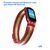  Ремешок миланcкий из нержавеющей стали Great Case Milanese Loop для Xiaomi Mi Band 5/6, 260мм, на магните, красный+золотой (26) 