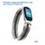 Ремешок миланcкий из нержавеющей стали Great Case Milanese Loop для Xiaomi Mi Band 5/6, 260мм, на магните, серебристый+черный (30) 