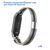  Ремешок миланcкий из нержавеющей стали Great Case Milanese Loop для Xiaomi Mi Band 5/6, 260мм, на магните, серебристый+черный (30) 