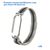  Ремешок миланcкий из нержавеющей стали Great Case Milanese Loop для Xiaomi Mi Band 5/6, 260мм, на магните, серебристый+черный (30) 