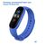  Ремешок силиконовый Great Case Sport для Xiaomi Mi Band 3/4, 250мм, на кнопке, синий (2) 
