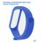  Ремешок силиконовый Great Case Sport для Xiaomi Mi Band 3/4, 250мм, на кнопке, синий (2) 