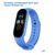  Ремешок силиконовый Great Case Sport для Xiaomi Mi Band 3/4, 250мм, на кнопке, лазурный (3) 